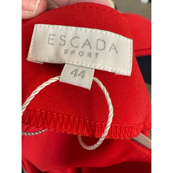 Escada Sport NWT Tepita Pants Cardinal Red Size 44 - US 14 - Picture 3 of 9